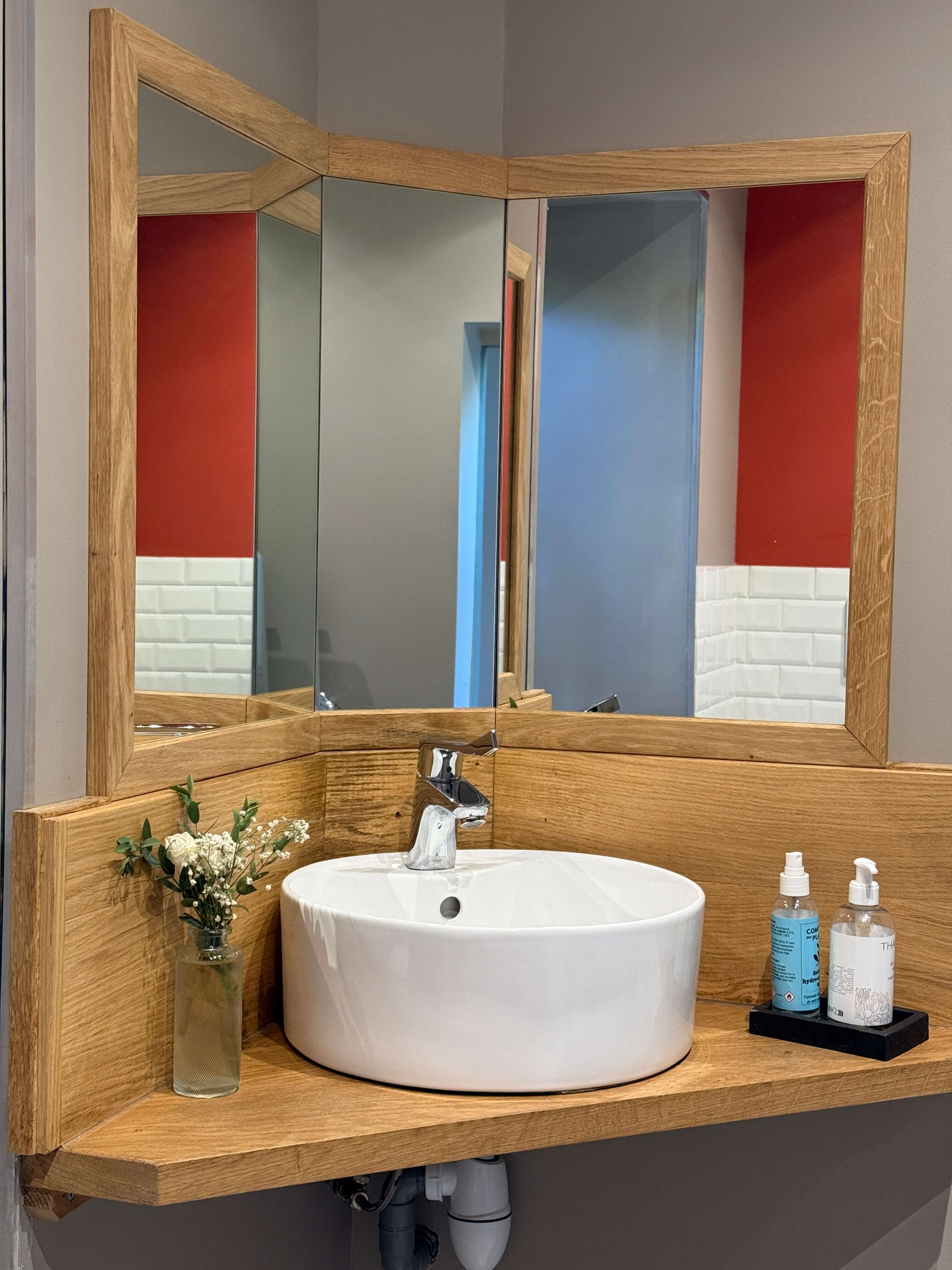 Réalisation menuiserie - fabricatoin salle de bain sur mesure corrèze